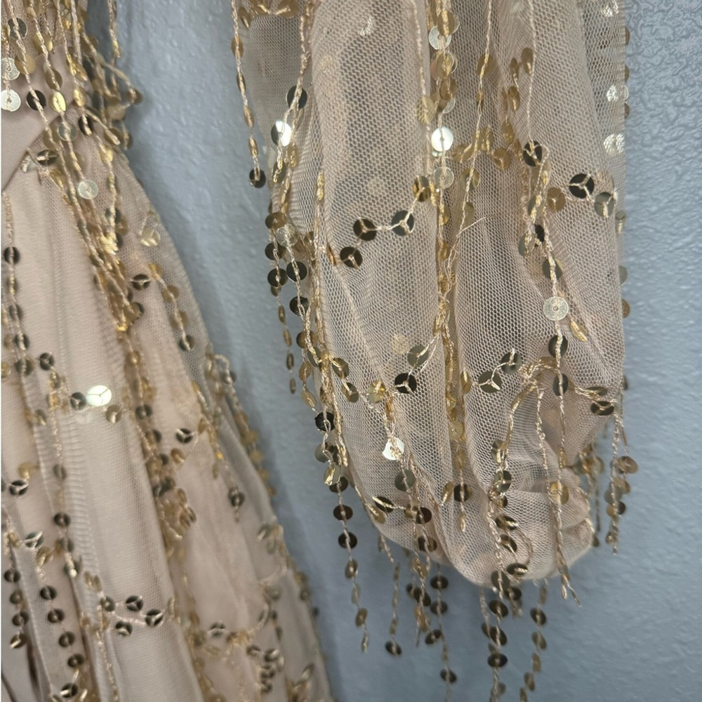 LLove Womens Sequin String A-Line Dress | Sz S, NWT - Picture 8 of 10